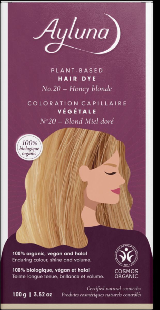 Ayluna Colorante vegetal 20 Rubio Miel ramos – 100g