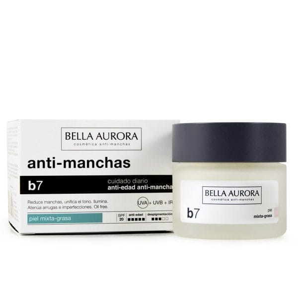 B7 Vlekkenverwijderaar Regenererend Verhelderend Spf15 Gemengde Vette Huid – Bella Aurora – 50ml