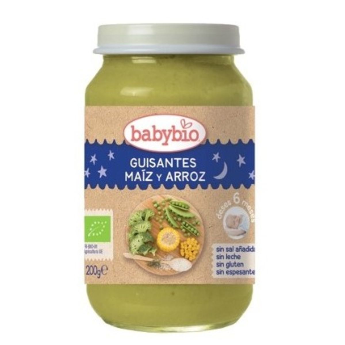 Babybio Potito Guisantes Maíz Arroz – 200g