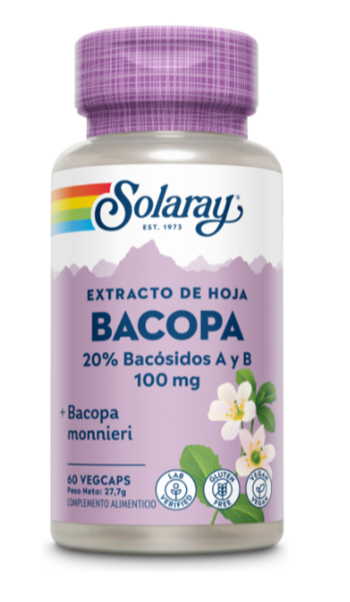 Bacopa 100 mg 60 Cápsulas Solaray