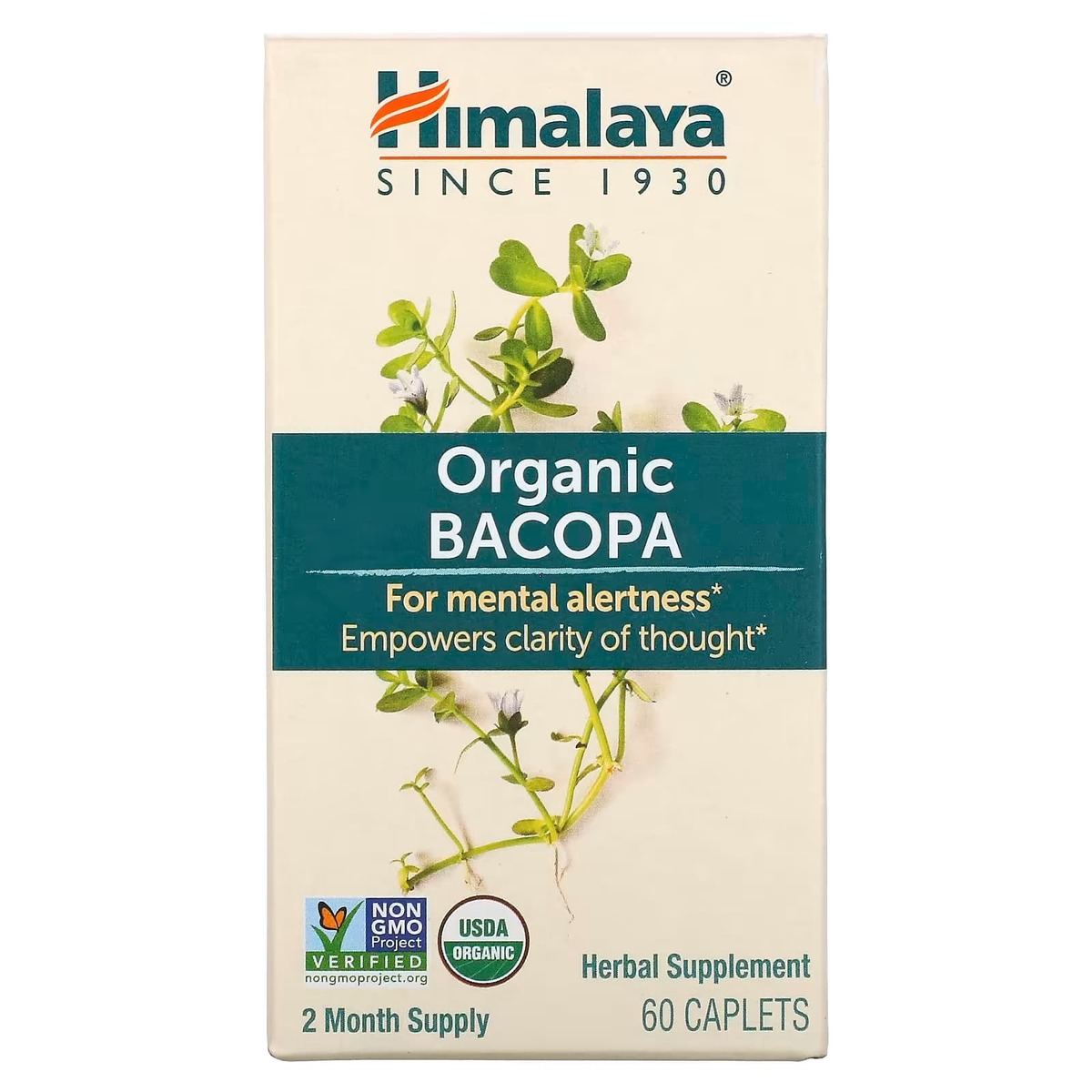 Bacopa Organic 60 cápsulas USDA Organic