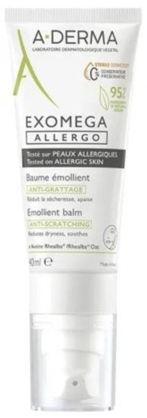 Balsamo Emolliente Anti-Scabordamento A-Derma Exomega Allergo – 40ml