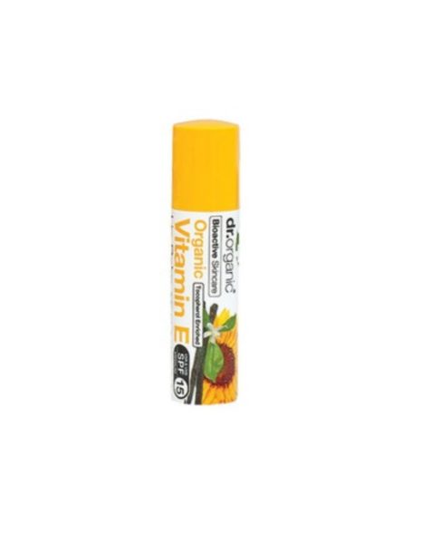 Balsamo Labiale di Vitamina E Organica 5, Dr Organic – 7ml