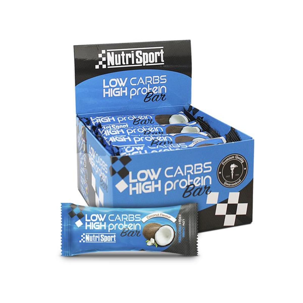 Barrita Low 16 Uds Carbs Coco Nutrisport