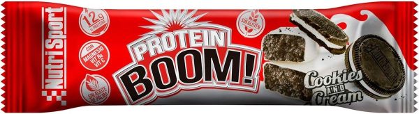 Protein-Boom-Riegel 24 Stück Cookies and Cream Nutrisport – 49g