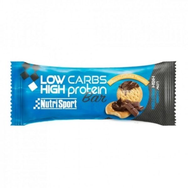 Μπάρες Low Carbs 16 τεμ. Choco μπισκότο Nutrisport – 60g