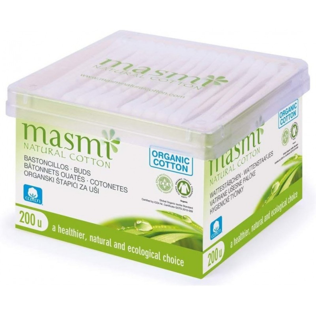 Batoncillos algodón eco y stick de papel Masmi