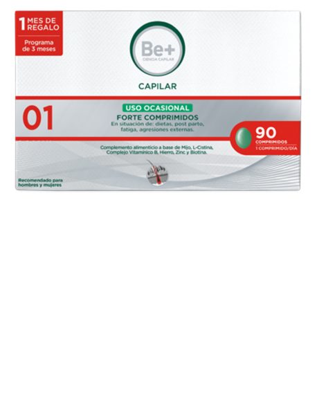 Be+ Capillaire Usage Occasionnel Fort 90 Comprimés