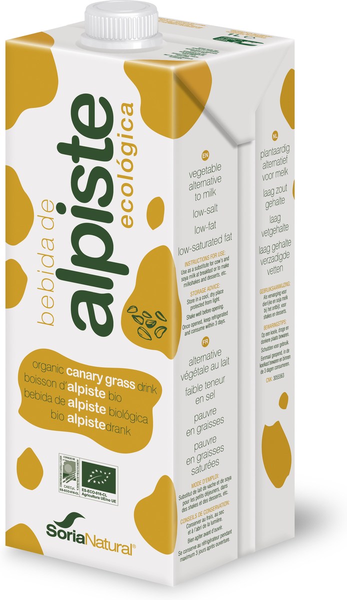 Bebida de alpiste 6 Uds de 1 litro Soria natural