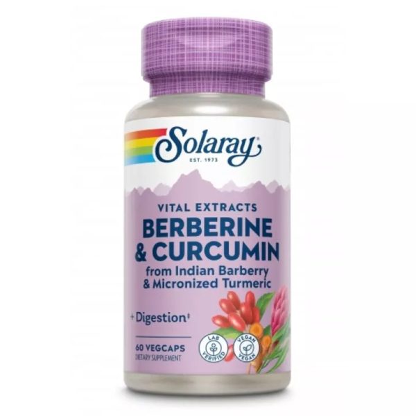 Berberine & Curcuma 600 Mg 60 Κάψουλες Solaray