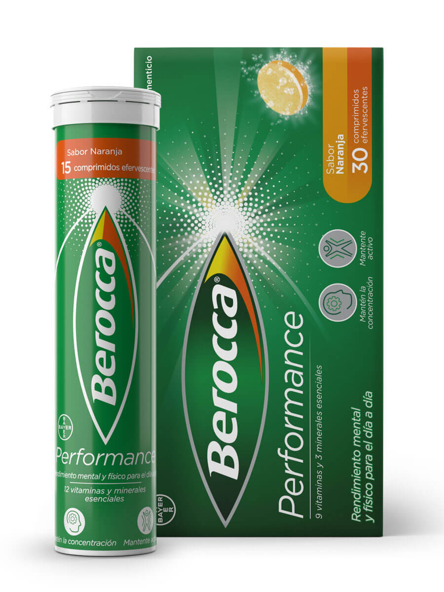 Berocca Performance Sabor Naranja 30 Comprimidos Efervescentes