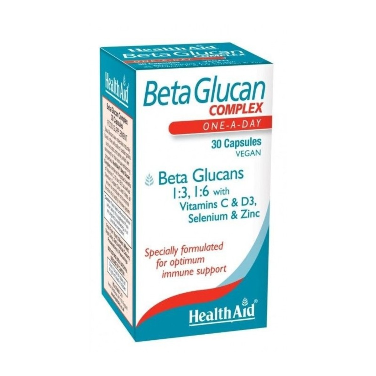 Beta Glucan Complex 30 Cápsulas Health Aid