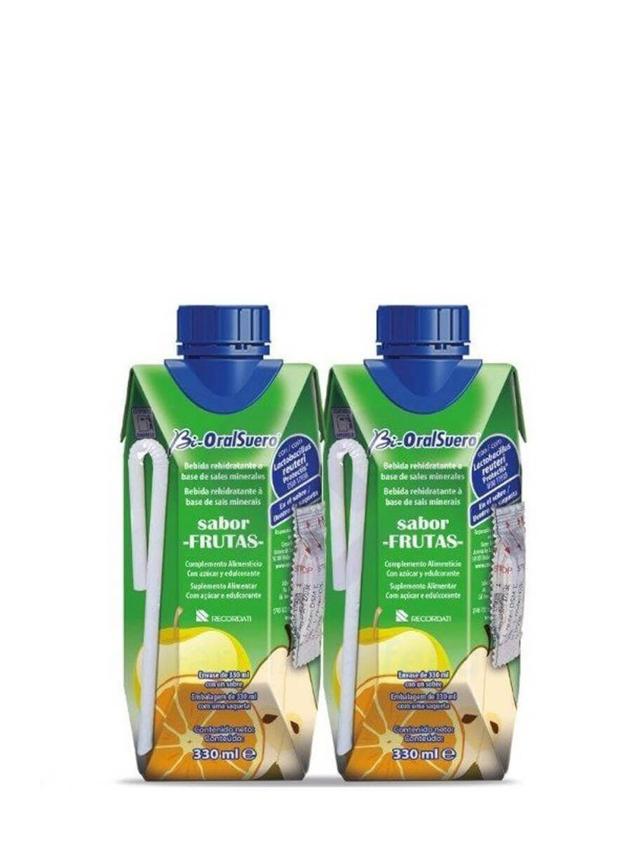 Bi-Oralsuero Bebida Rehidratante Sabor Frutas 2X330 ml