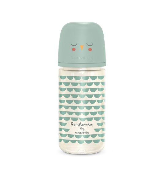 Biberón Vidrio Boca Ancha Tetina Redonda Suavinex – 240ml
