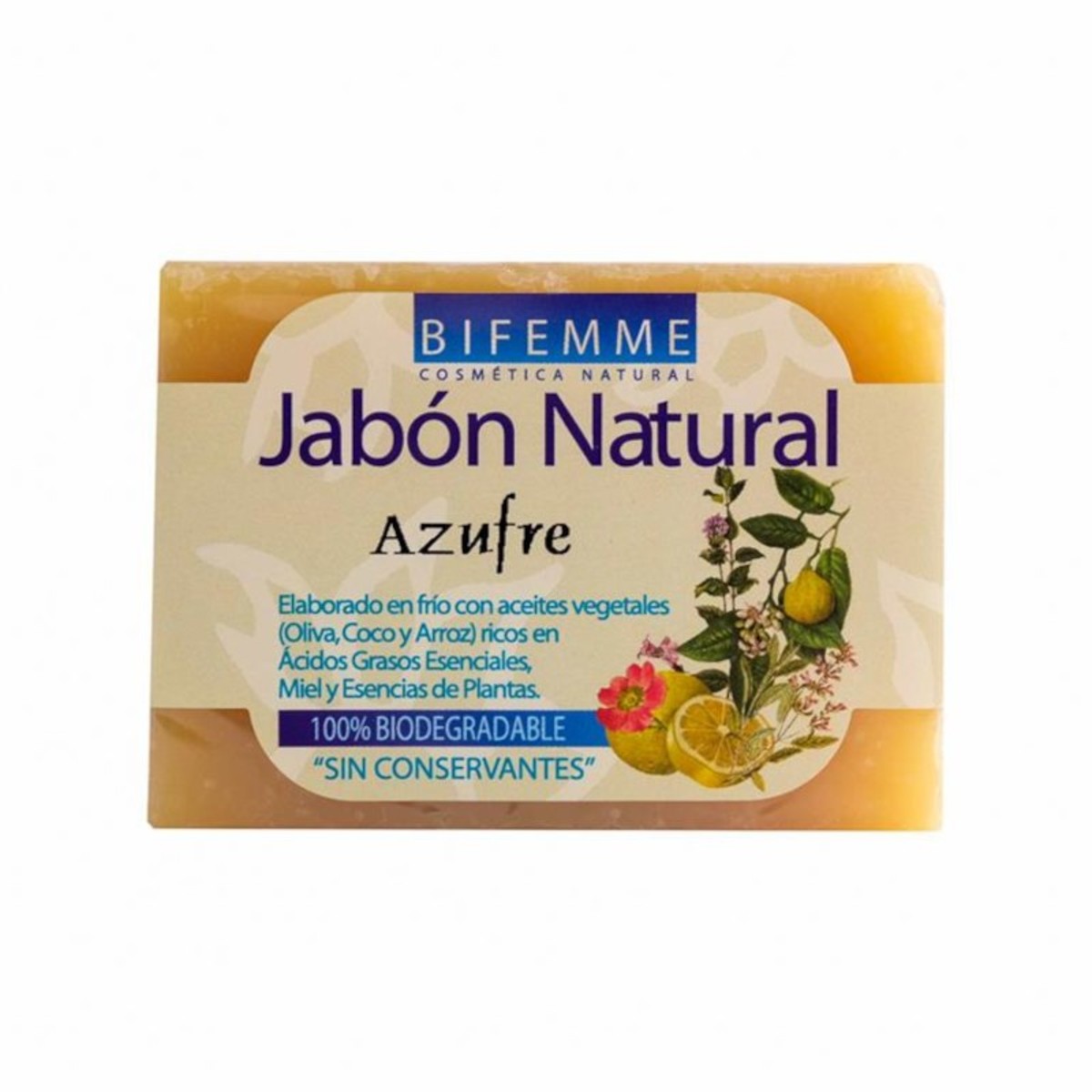 Bifemme Jabón Natural De Azufre – 100g