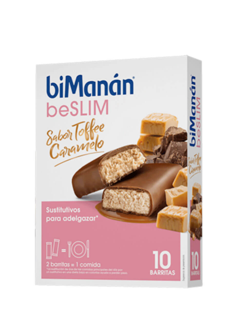 Bimanán Beslim Sabor Toffee Caramelo 10 Barritas