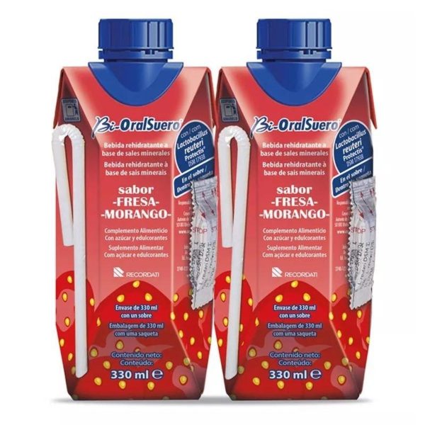 Bioralsuero saveur fraise 3 bricks x 200 ml