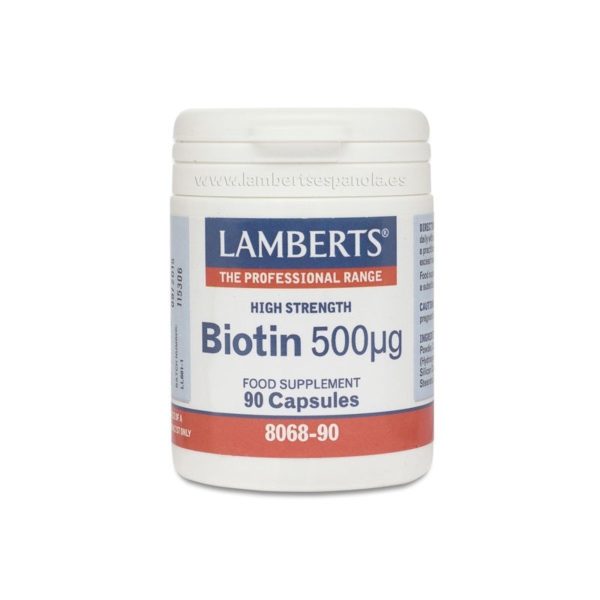Biotine 500 mcg 90 Capsules Lamberts