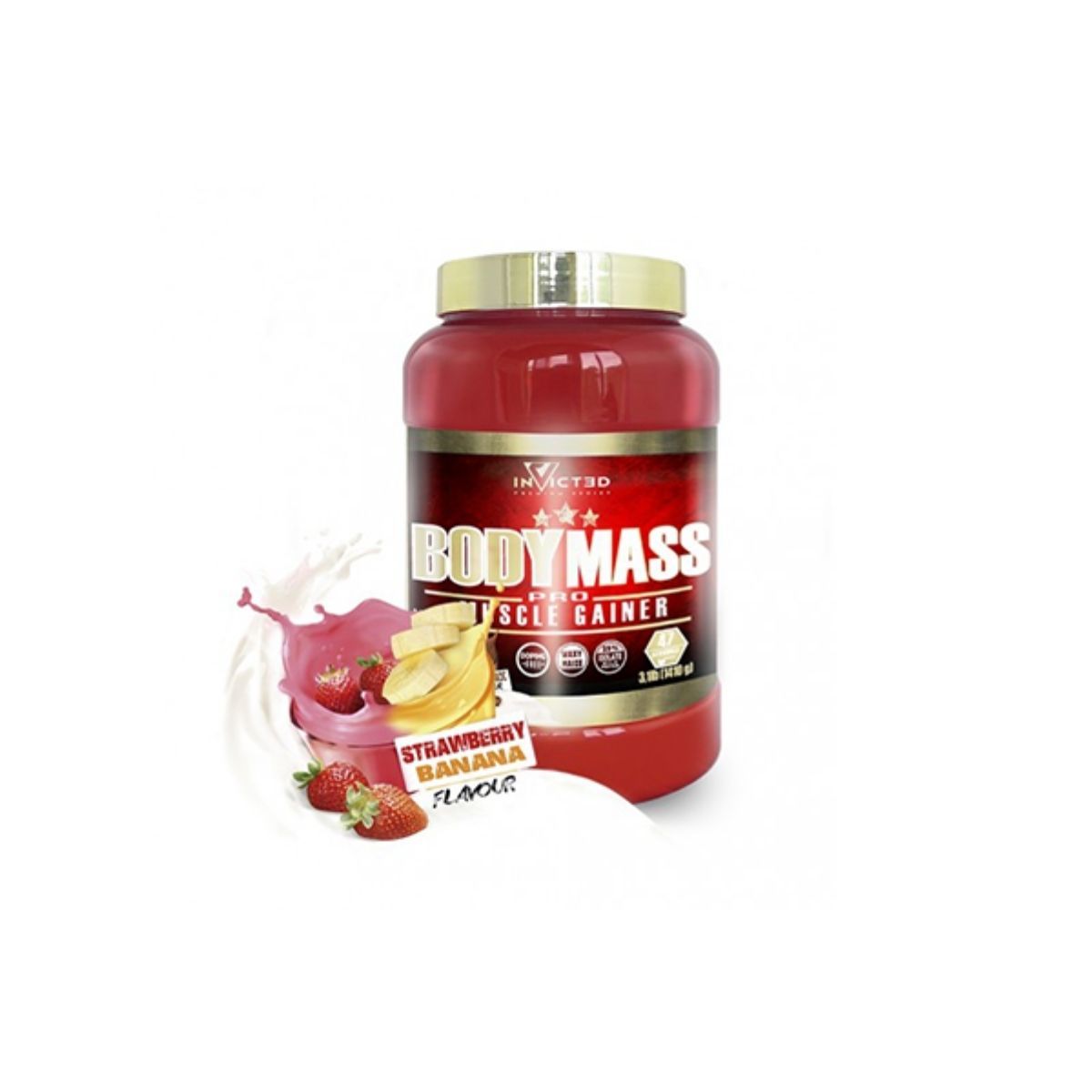 Body Mass Stramberry Banana Invicted perlas – 2500g