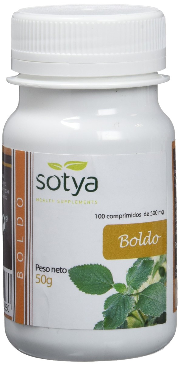 Boldo 500 mg 100 Comprimidos Sotya