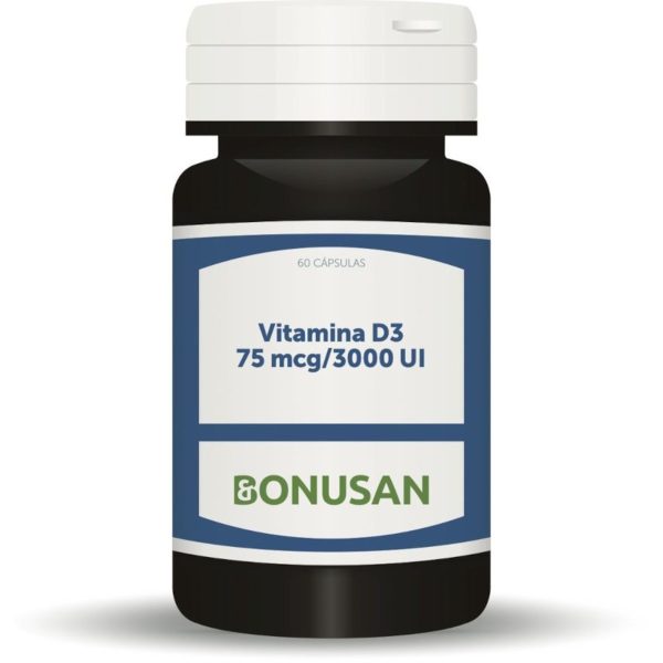 Bonusan Vitamine D3 75 Mcg / 3000 Ui 60 Capsules de Gel