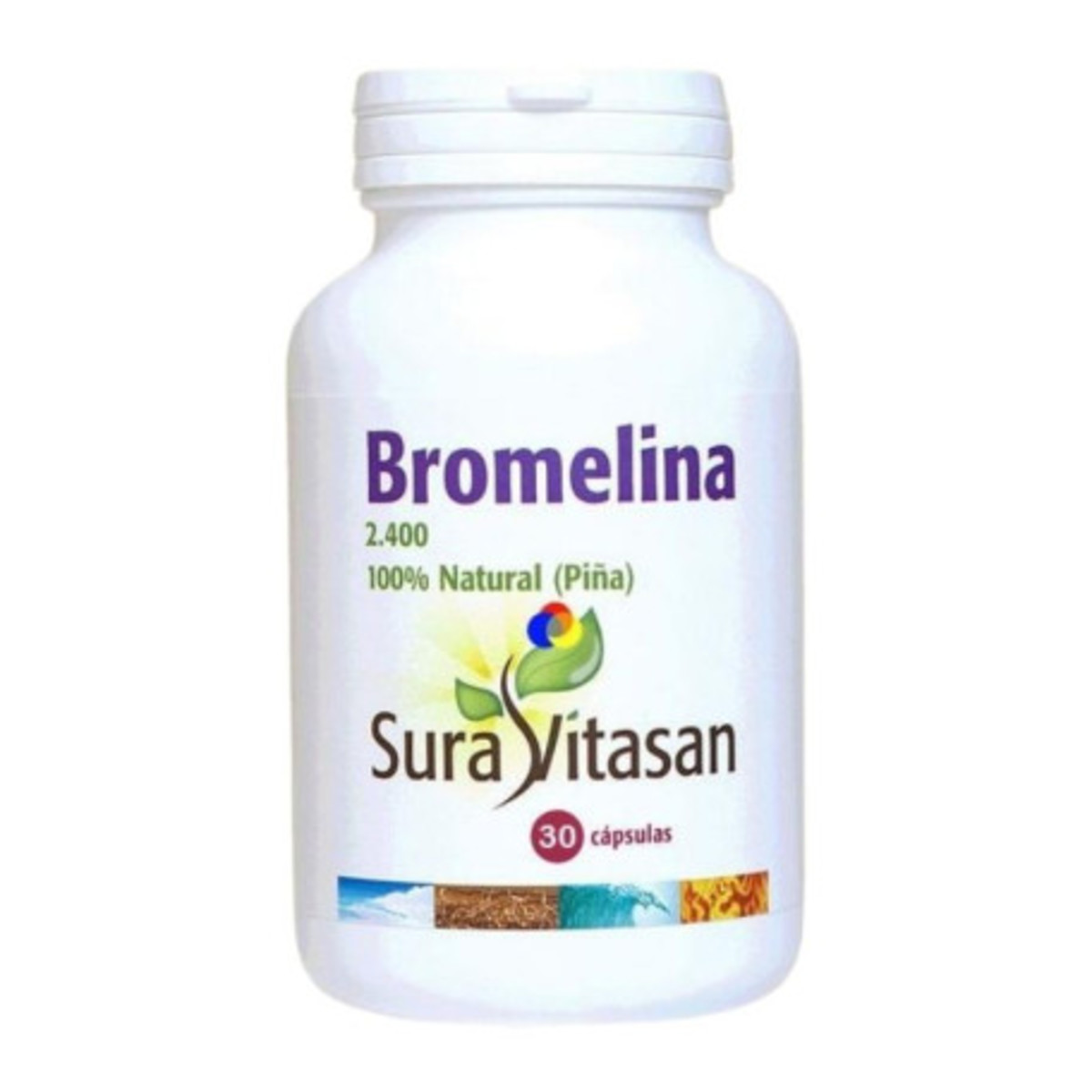 Bromelina 2.400 500 mg 90 Cápsulas Sura Vitasan