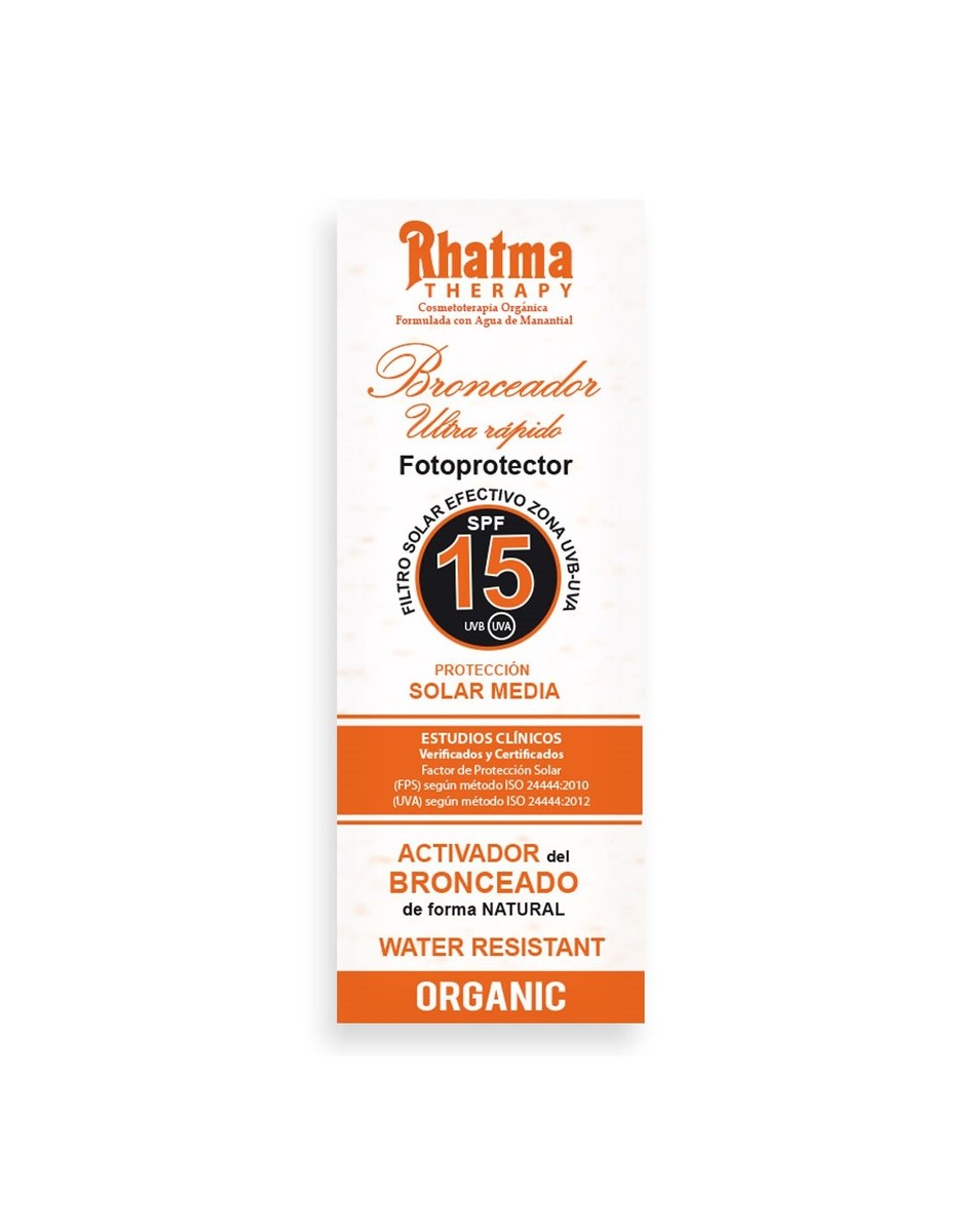 Bronceador Ultrarápido Spf15 Rhatma – 200ml