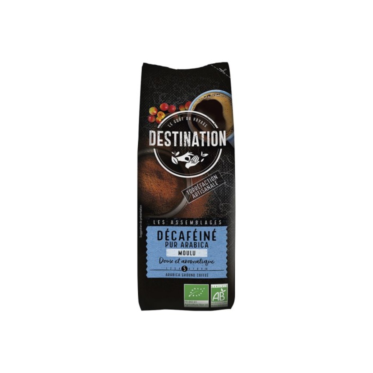 Café Molido Descafeinado Suave 100% Arábica Biodestination – 250g