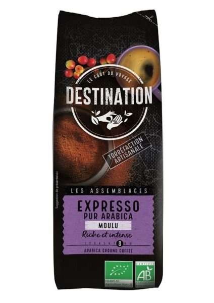 Caffè Macinato Espresso 100% Arabica Bio Destination – 250g