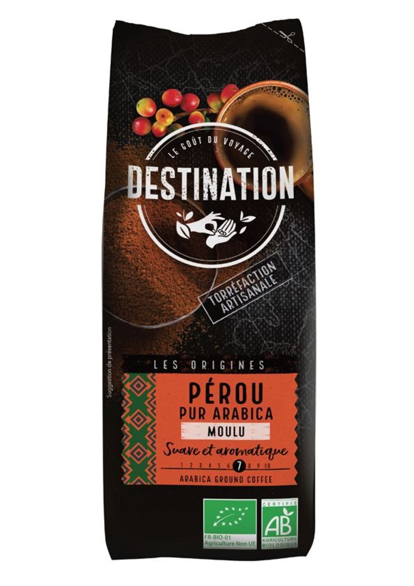 Café molido Perú 100% arábica Destination – 250g