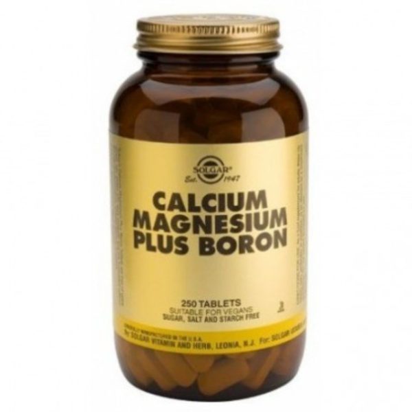 Calcium/Magnésium Plus+ Bore 250 Comprimés Solgar