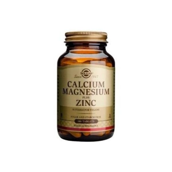 Calcium/Magnésium Plus+zinc 100 Comprimés Solgar