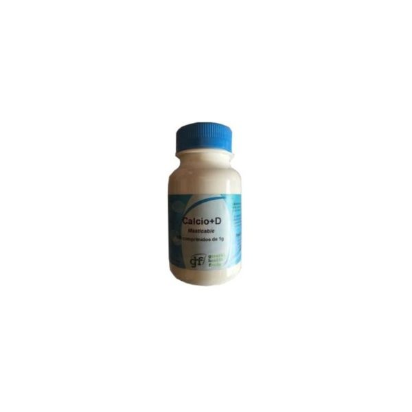 Calcium + Vitamine D 1000 mg 100 Comprimés mâchables GHF