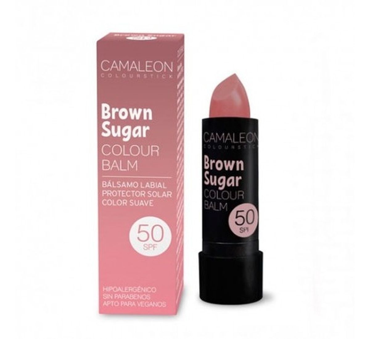 Camaleón Bálsamo Labial con color SPF50 Marrón Sugar