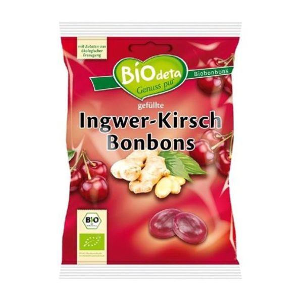 Καραμέλες Rel.Jengib. Κεράσι Biodeta Biodeta – 75g