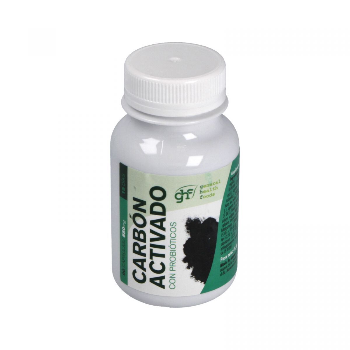 Carbón Activado 550 mg 90 Cápsulas GHF