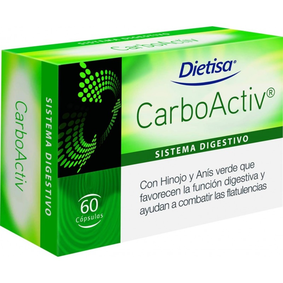 Carbón Vegetal 60 Cápsulas Dietisa Carboactiv