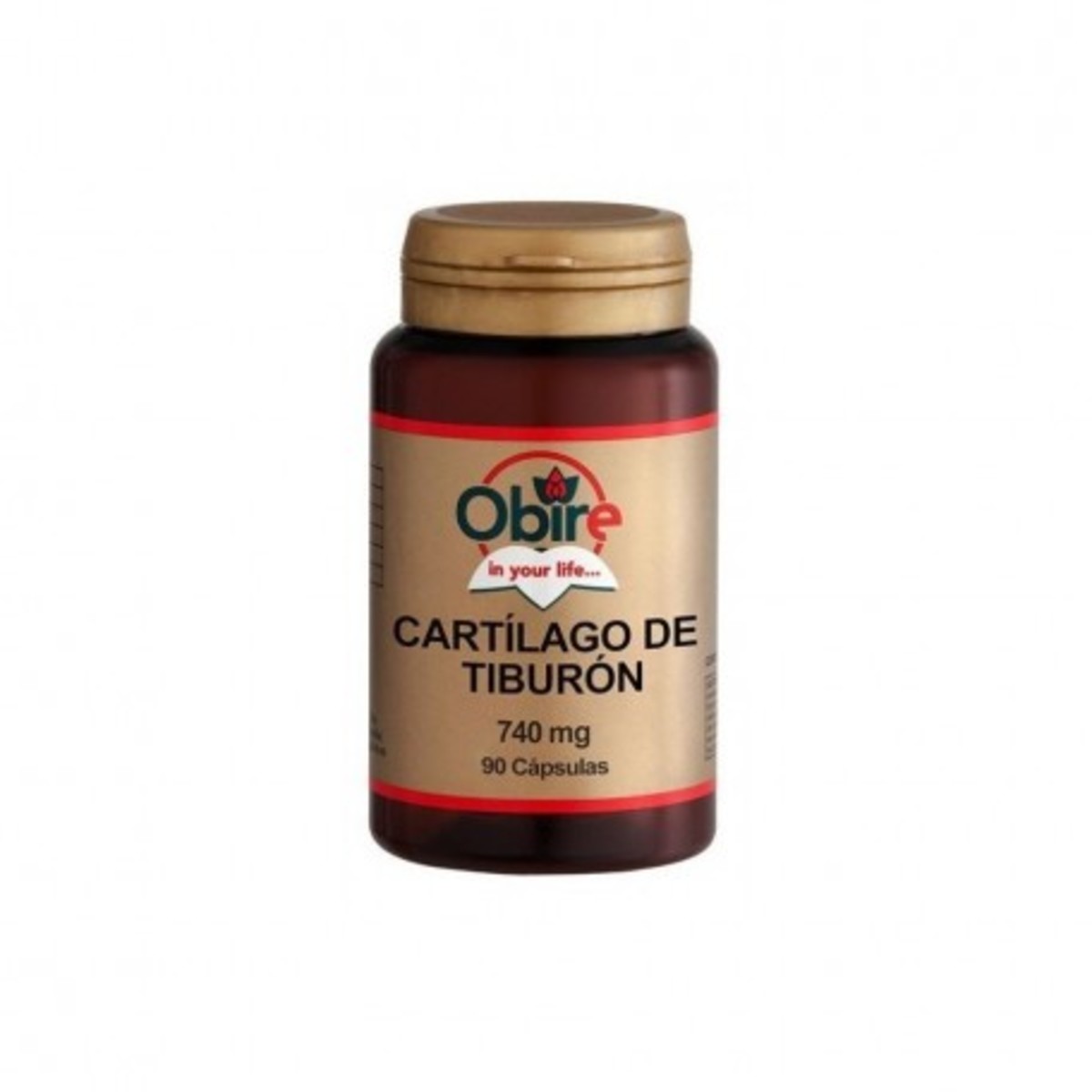 Cartílago de Tiburón 740 mg 90 Cápsulas Obire