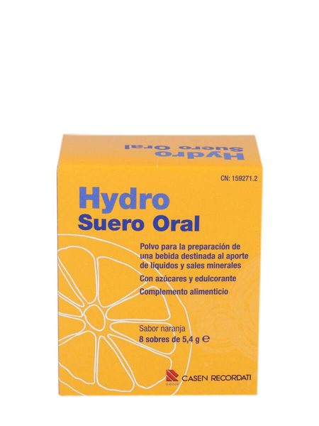Casen Recordati Hydro Sérum Oral Saveur Orange 8 Sachets
