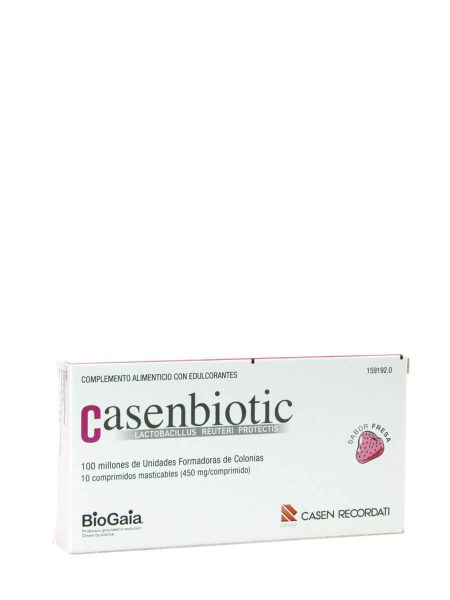 Casenbiotic Sabor Morango 10 Comprimidos Mastigáveis