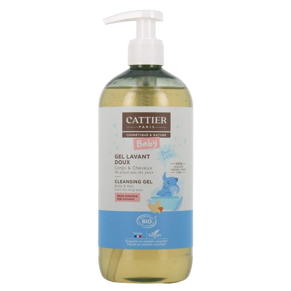 Cattier Gel Baño Bebé Cabello Cuerpo – 500ml