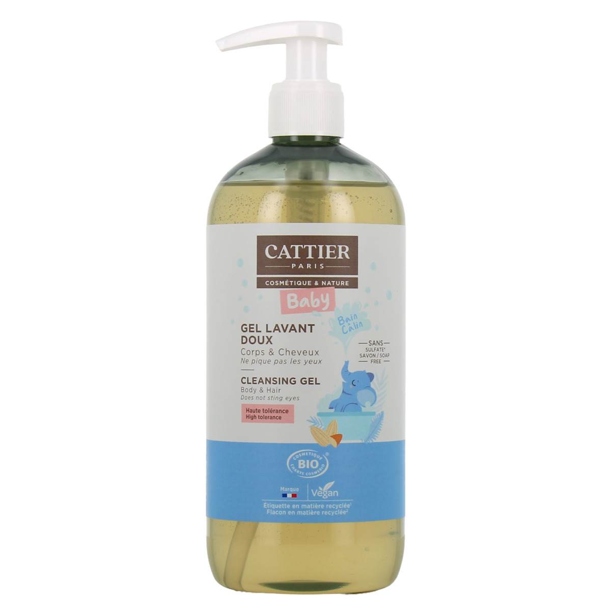 Cattier Gel Baño Bebé Cabello Cuerpo – 500ml