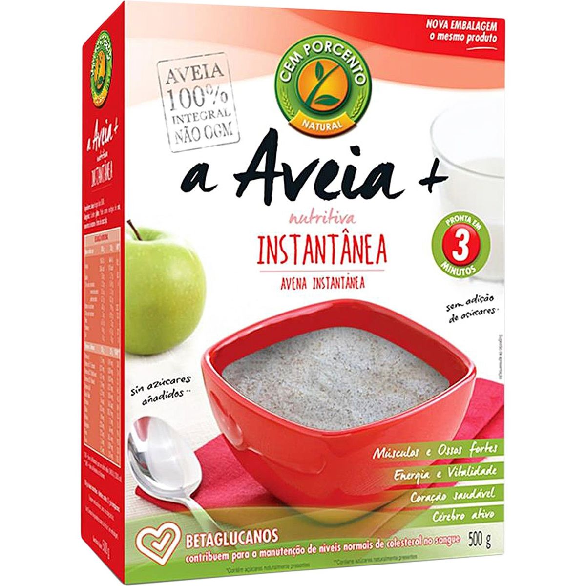 Cem Porcento Avena Proteica Instantánea – 500g