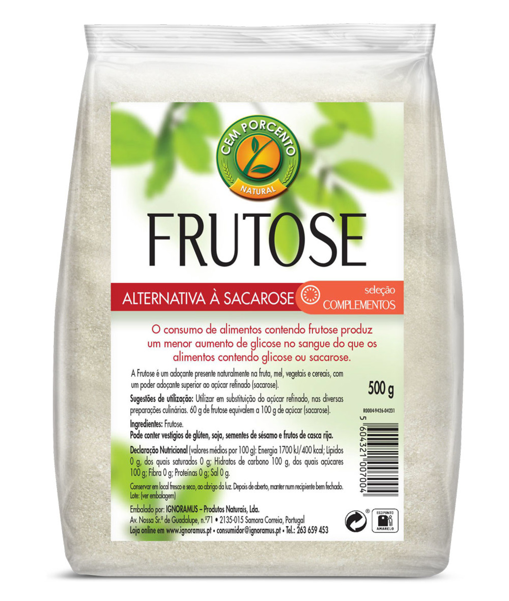 Cem Porcento Fructosa – 500g