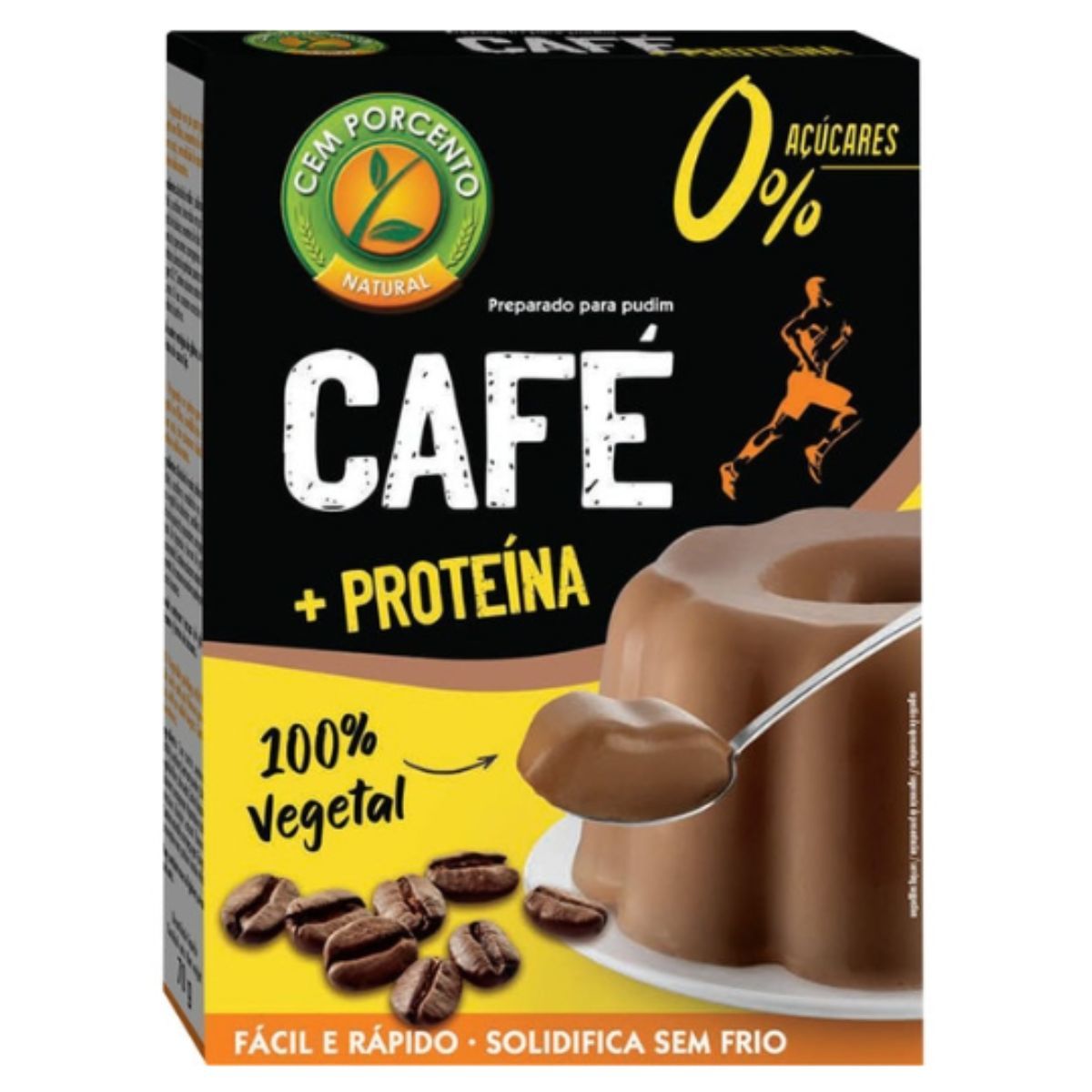 Cem Porcento Pudding Proteína Café Sin Azúcar – 350g