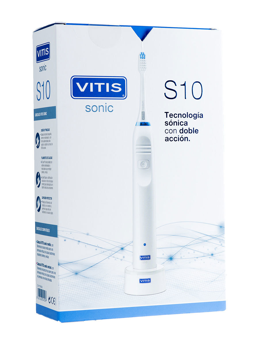 Cepillo dental eléctrico vitis® sonic s10 doble acción
