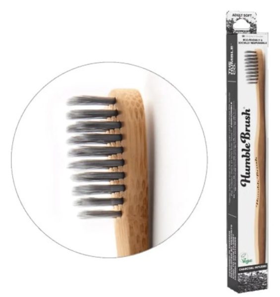 Spazzolino da denti in bambù per adulti carbone Negrothe Humble Co
