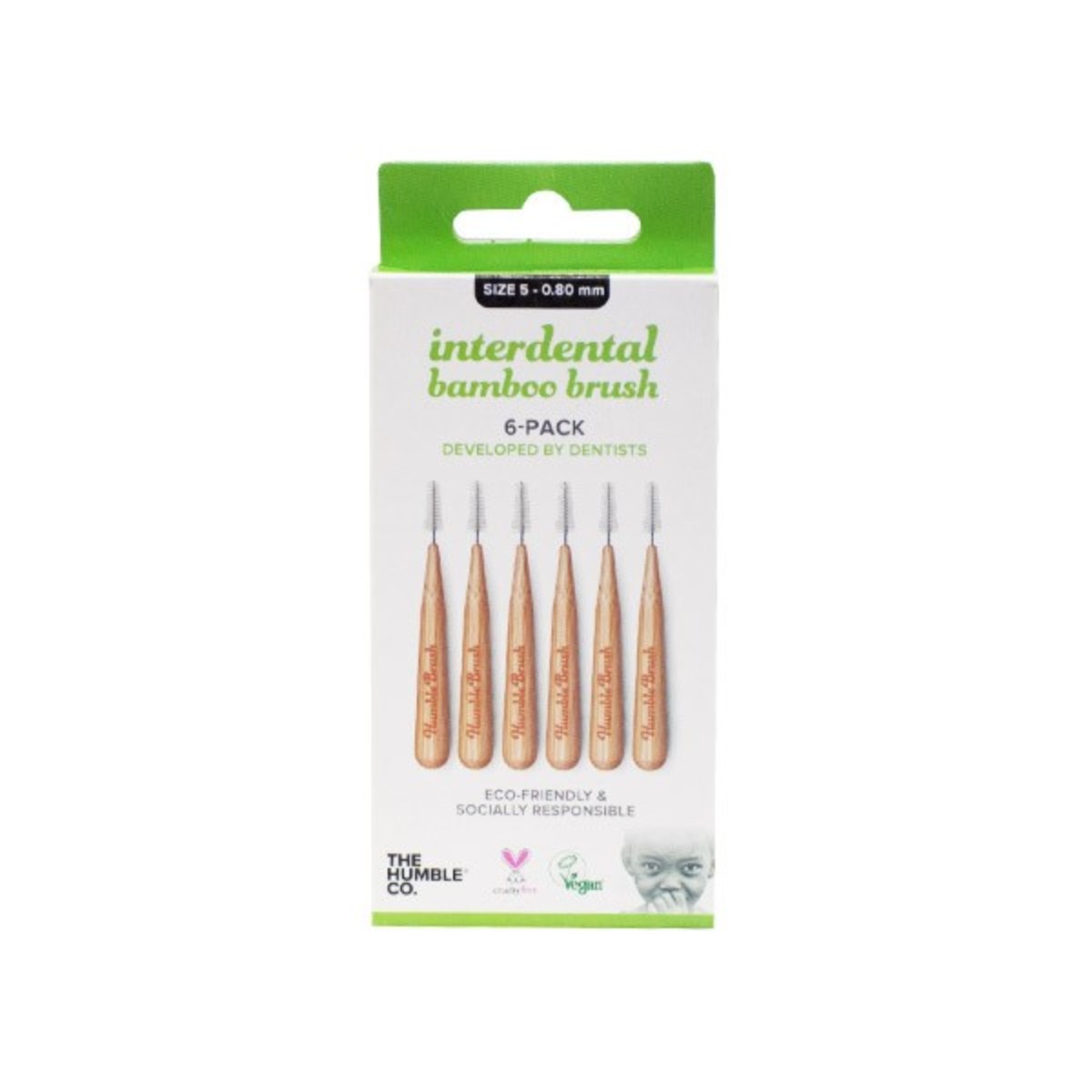 Cepillo Interdental Bambú talla 5 verde – The Humble Co