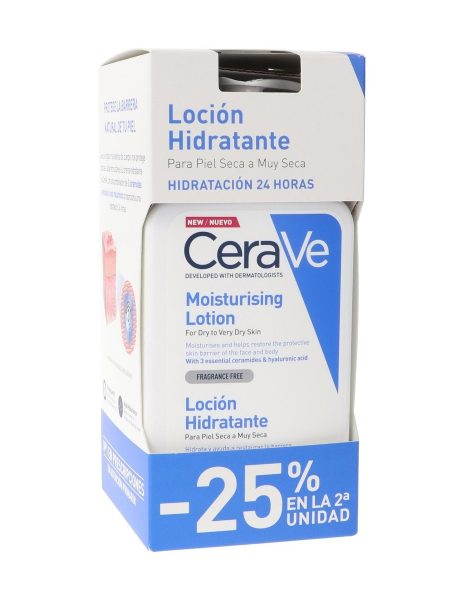 Cerave Loción Hidratante 24 h duplo 2 x 473 ml Piel Seca a muy seca