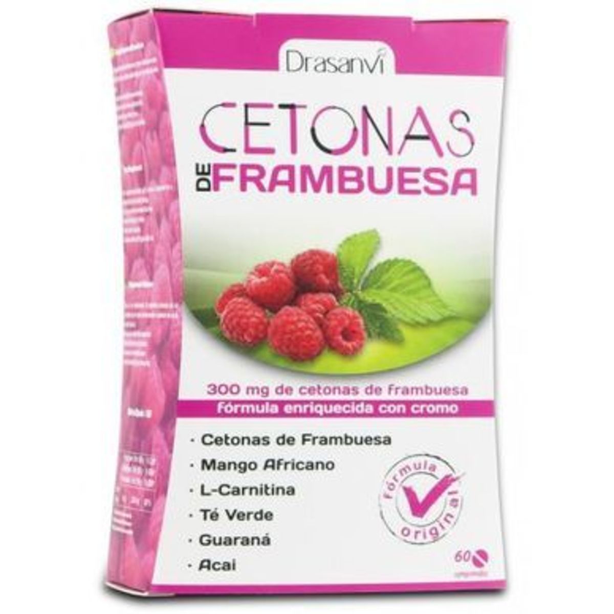 Cetonas de Frambuesa 60 comprimidos – Drasanvi